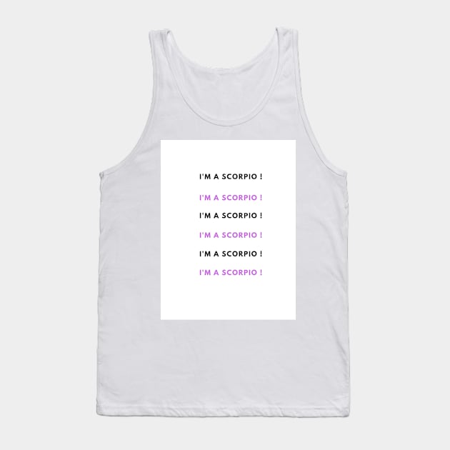 i am a scorpio Tank Top by meghaillustration